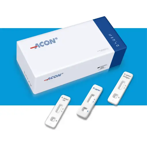 [L031-10711] Khay thử xét nghiệm định tính kháng nguyên H.pylori [ACON® H. pylori Antigen Rapid Test Cassette (Feces)] (Hộp 25)