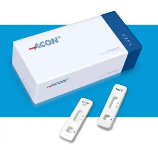[L031-10341] Khay thử xét nghiệm định tính kháng thể kháng HCV [ACON® HCV Rapid Test Cassette (Serum/Plasma/Whole Blood)] (Hộp 40)