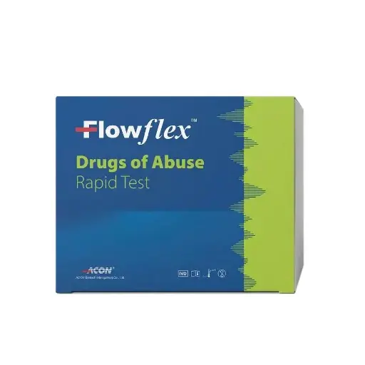 [L031-64045-208] Panel thử xét nghiệm định tính Amphetamine, Methamphetamine, Morphine, Marijuana [Flowflex™ Multi-Drug Rapid Test Panel (Urine) (AMP500/MET500/MOP200/THC50)] (Hộp 25)